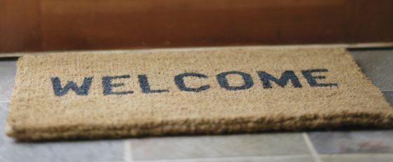 Welcome Matt A brown 'Welcome' Mat.