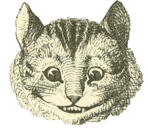 Your Marketing Goals A pencil sketch of the Cheshire Cat