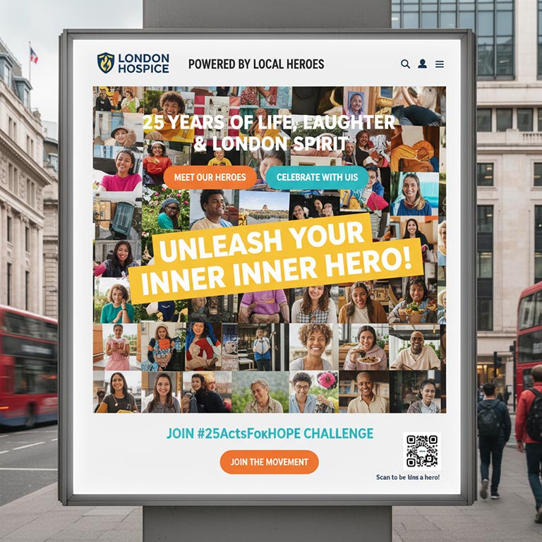 A digital OOH for London Hospice